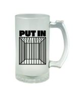 Стъклена халба PUT IN JAIL
